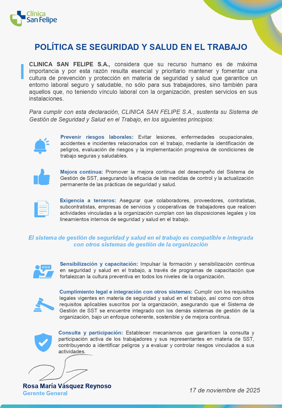 Política SST Vigente Firmado